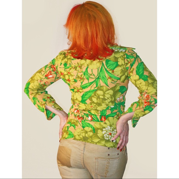 VINTAGE FLORAL TOP - Picture 3 of 5